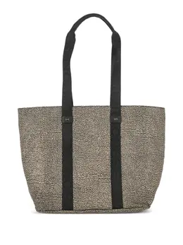 Borbonese branded all-over pattern tote bag 30755101