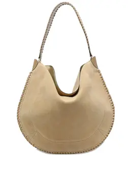 Isabel Marant Oskan braided-trim suede shoulder bag 31833816