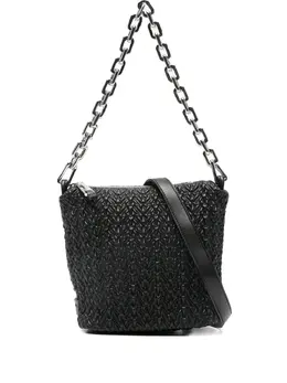 Emporio Armani chain-strap woven shoulder bag 31754319