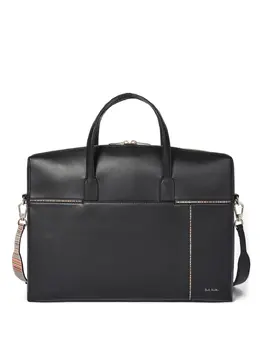 Paul Smith zip-top multi-stripe laptop bag 27664086
