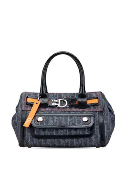 Christian Dior 2005 Diorissimo Trotter Denim Flight Handle Bag tote bag 31855369