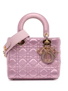Christian Dior 2019 Small Satin Cannage Swarovski Lady Dior satchel 31858661