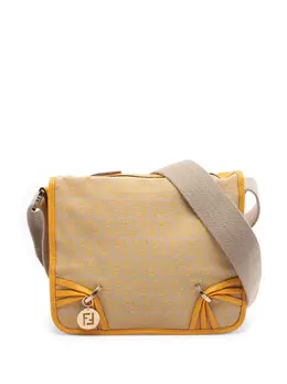Fendi 2000-2010 Zucchino Canvas F Charm crossbody bag 31855303