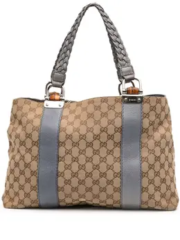Gucci 2016-2025 GG Canvas Bamboo Libeccio tote bag 31858718