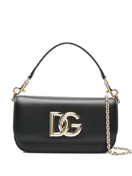 Dolce & Gabbana mini logo-plaque leather cross-body bag 31288983