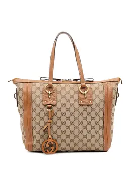 Gucci 2016-2025 Medium GG Canvas Charm satchel 31858748