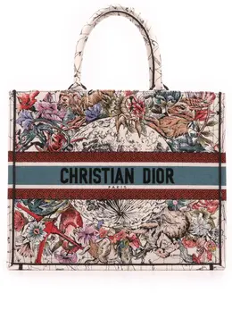 Christian Dior 2021 Large Embroidered Canvas Zodiac Book tote bag 31858360