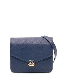 Chanel 2018 Square Quilted Grained Calfskin Cuba Thread Around Wallet On Chain crossbody bag 31859637