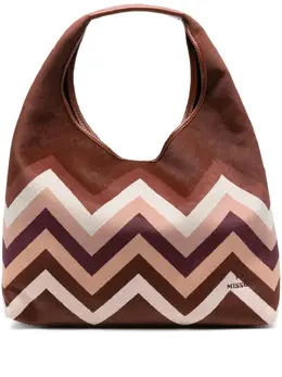 Missoni chevron-pattern shoulder bag 31768372