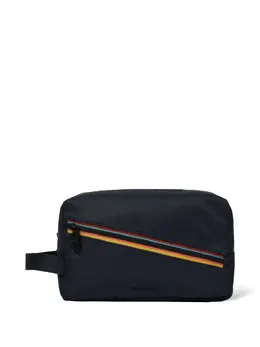 Paul Smith stripe-detail wash bag 27664678