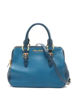 Miu Miu 2000-2015 Madras top-handle leather tote bag 31850461