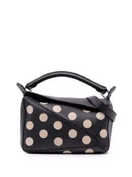 Loewe 2000-2025 Medium Calfskin Polka Dot Puzzle satchel 31859581
