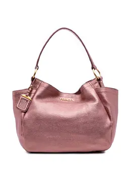 Prada 2010-2025 Metallic Vitello Daino Double Pocket tote bag 31857398