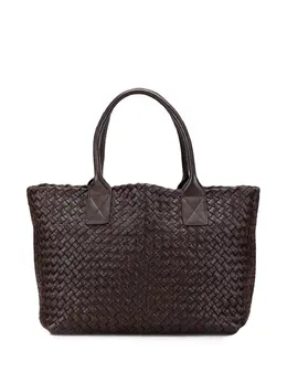 Bottega Veneta 2012-2025 Lambskin Intreccio Cabat tote bag 31859143