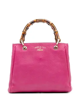 Gucci 2016-2025 Small Calfskin Bamboo Shopper satchel 31859687
