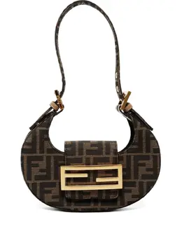 Fendi 2015-2024s Zucca Mini Cookie crescent mini bag 31848539