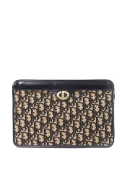 Christian Dior 1970s oblique-canvas clutch 31851649