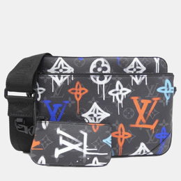 Louis Vuitton Monogram Eclipse (Lv Graffiti) Trio Messenger Shoulder Bag 1204317