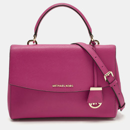 Michael Kors Pink Leather Medium Ava Top Handle Bag 1204199