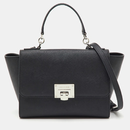 Michael Kors Black Saffiano Leather Callie Top Handle Bag 1203798