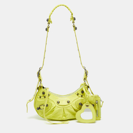 Balenciaga Neon Green Leather XS Le Cagole Shoulder Bag 1203718