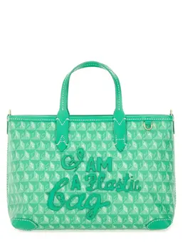 Anya Hindmarch-Xs Tote Bag With "I Am A Plastic Bag" Pattern-Donna 52460760826196