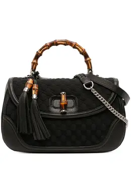 Gucci 2016-2025 Large GG Neoprene New Bamboo Top Handle Bag satchel 31868413