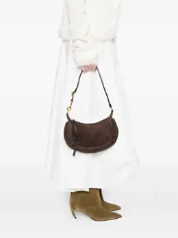 Замшевая сумка на плечо Oskan с отстрочкой Isabel Marant, коричневый 30788633 | коричневый