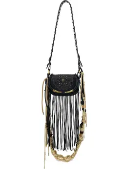 Roberto Cavalli Fringe Fang cross-body bag 22722446