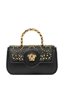 Versace mini La Medusa crystal-embellished tote bag 31127814