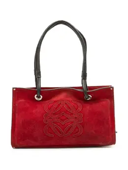 Loewe 2005 Anagram Suede shoulder bag 31868557