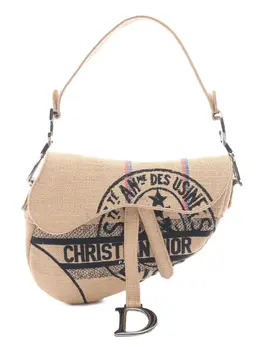 Christian Dior 2000-2025 Jute Union Embroidered Saddle Bag shoulder bag 31870975