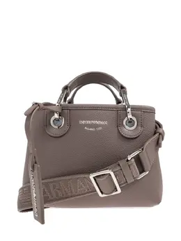 Emporio Armani small logo-plaque top-handle tote bag 31578713