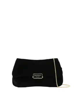 Emporio Armani velvet flap cluth bag 31771937