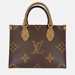 Louis Vuitton On The Go PM Monogram Reverse Canvas and Leather Shoulder Bag 1204272