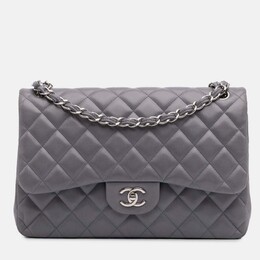 Chanel Classic Double Flap Jumbo Lambskin Shoulder Bag 1204792