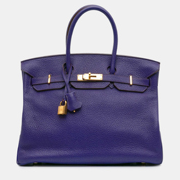 Hermes Birkin 35 Purple Togo Leather Shoulder Bag 1204753