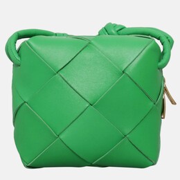Bottega Veneta Cassette Mini Green Leather Camera Bag 1204444