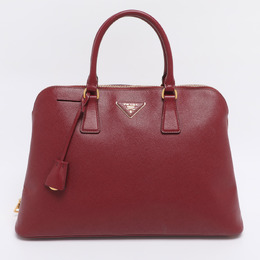 Prada Red Saffiano Lux Leather Promenade Satchel 1204378