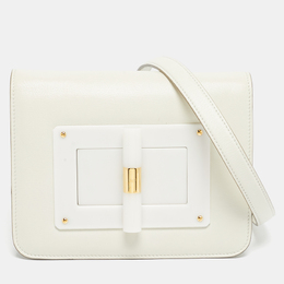 Tom Ford White Leather Small Natalia Crossbody Bag 1204223