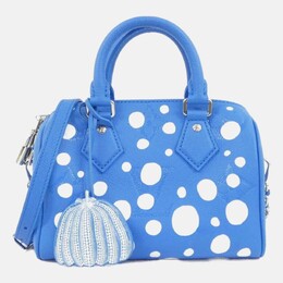 Louis Vuitton Yayoi Kusama Speedy Bandouliere 20 Monogram Empreinte Leather Shoulder Bag 1204264