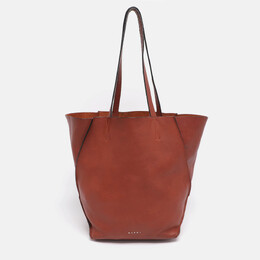 Marni Brown Leather Tote 1201774