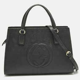 Gucci Black Leather Soho Tote 1198827