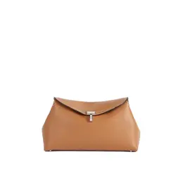 Toteme T-Lock grained-leather clutch Bag to-8894818910420