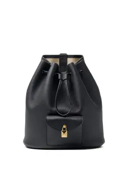 Loro Piana drawstring leather backpack 31562637