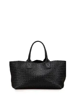 Bottega Veneta 2012-2025 Medium Lambskin Intreccio Cabat tote bag 31885091