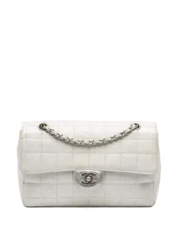 Chanel 2000-2002 New Travel Line Medium Metallic Nylon Single Flap shoulder bag 31886459