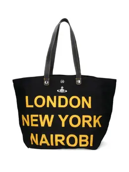 Vivienne Westwood capitals-print tote bag 31867818
