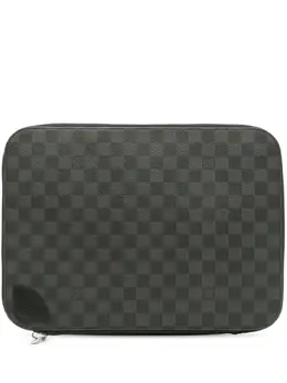 Louis Vuitton 2016 Damier Graphite Horizon Laptop Sleeve business bag 31886667