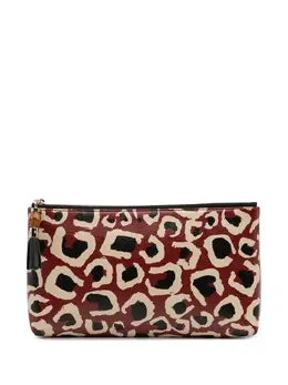 Gucci 2000-2015 Leopard Print Leather Bamboo clutch bag 31884856